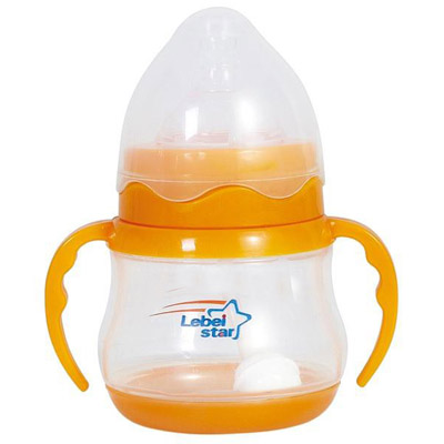 樂(lè)貝星奶瓶寬口雙柄