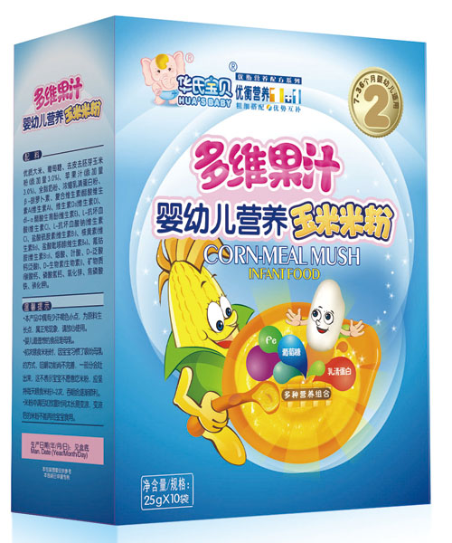 華氏寶貝多維果汁玉米米粉盒裝