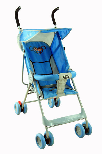 小貝樂簡易型嬰兒推車藍色T116