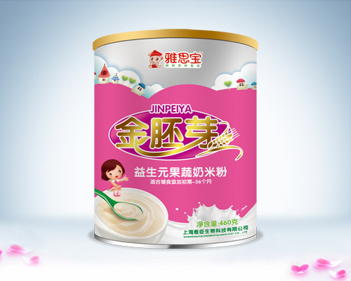 雅思寶金胚芽益生元果蔬奶米粉