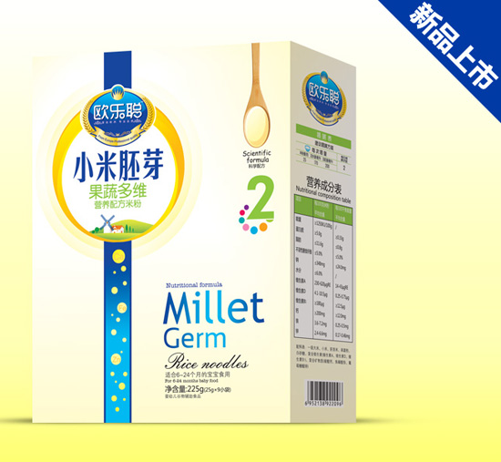 歐樂聰果蔬多維小米胚芽盒裝2段
