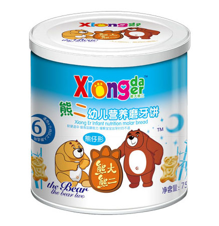 熊大熊二牌熊二幼兒營(yíng)養(yǎng)磨牙餅(熊仔形)
