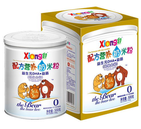 熊大熊二益生元DHA益腸配方營(yíng)養(yǎng)奶米粉