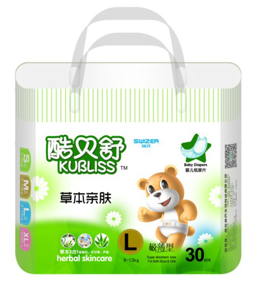 酷貝舒草本親膚紙尿片L大碼30片