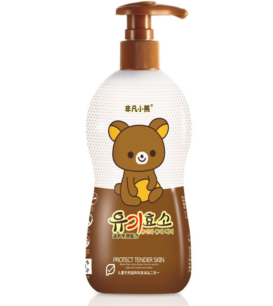 非凡小熊兒童天然溫和洗發(fā)沐浴二合一