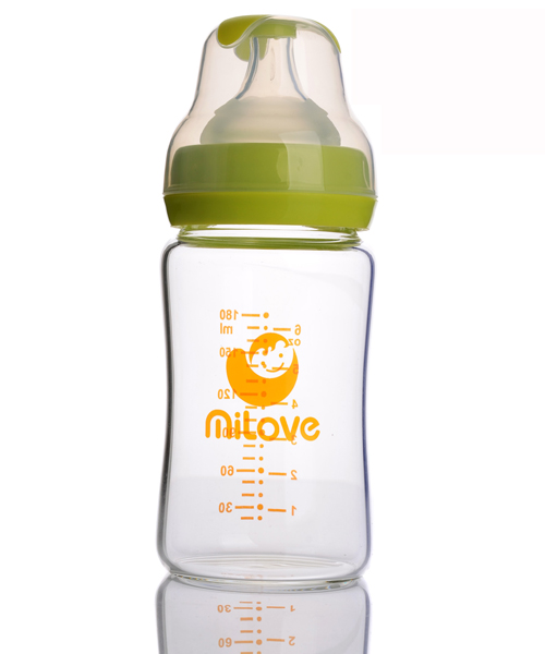 米愛180ML高硼硅防爆玻璃奶瓶