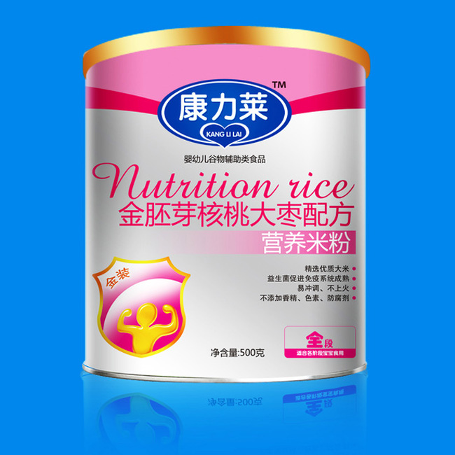 康力萊金胚芽核桃大棗配方營養(yǎng)米粉全段