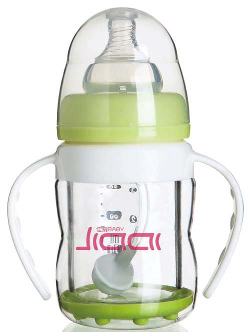 佳愛防爆玻璃奶瓶(寬口徑)180ml
