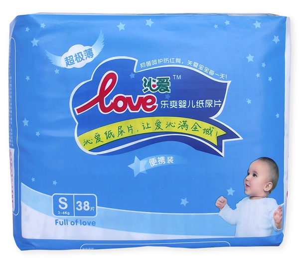 沁愛樂爽嬰兒紙尿片S38片
