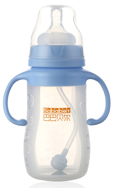 巴巴貝爾寬口徑硅膠自動奶瓶240ML