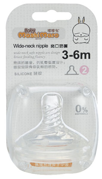 矇矇兔3D寬口奶嘴單個裝(3-6個月)