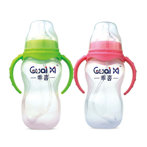 寬口弧形PP有耳自動保鮮奶瓶330ML G0063