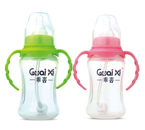 標(biāo)口弧形有耳自動(dòng)保鮮奶瓶210ML G0059