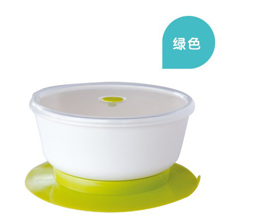 培貝吸盤訓練碗綠色
