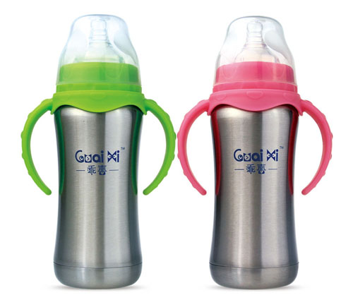 乖喜寬口徑有耳自動保溫奶瓶180ML G3048