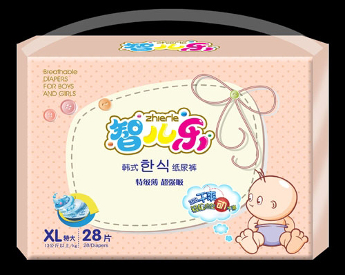 智兒樂韓式特級薄超強(qiáng)吸紙尿褲XL碼