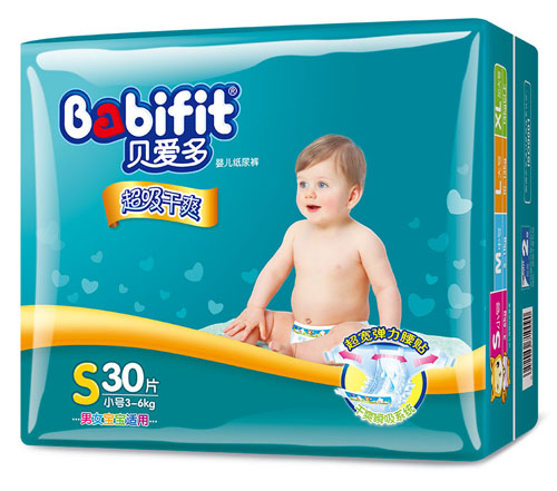 貝愛多超級干爽紙尿褲S碼30片中包裝