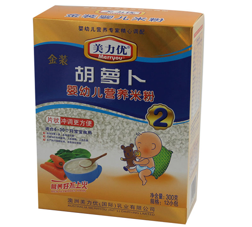 美力優(yōu)胡蘿卜嬰幼兒米粉2段