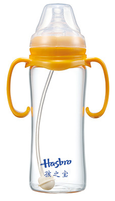 孩之寶寬口晶鉆全自動(dòng)玻璃奶瓶240ML