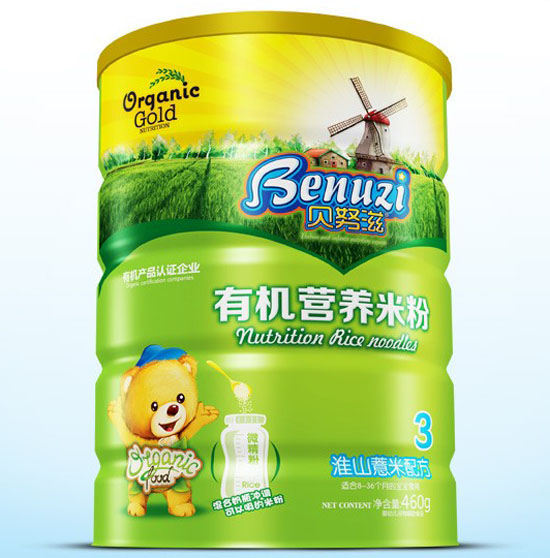 貝努滋淮山薏米有機營養(yǎng)米粉3段