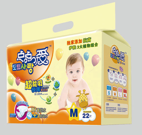 點點愛超能吸極薄嬰兒紙尿褲M碼