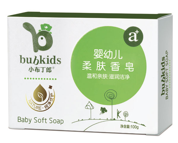 小布丁郎嬰幼兒柔膚香皂100g