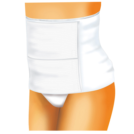 剖腹產(chǎn)專用收腹帶使用效果圖(紗布透氣型)