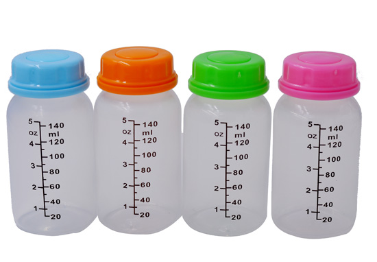 140ml4只裝標(biāo)口PP母乳儲奶瓶