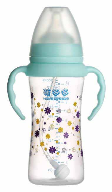 萌多多PP寬口300ml單色自動(dòng)奶瓶