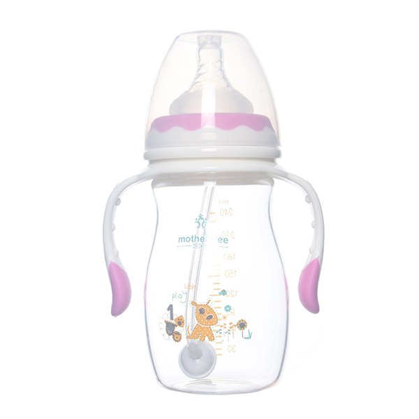 媽咪樹寬口高硼硅玻璃奶瓶240ml
