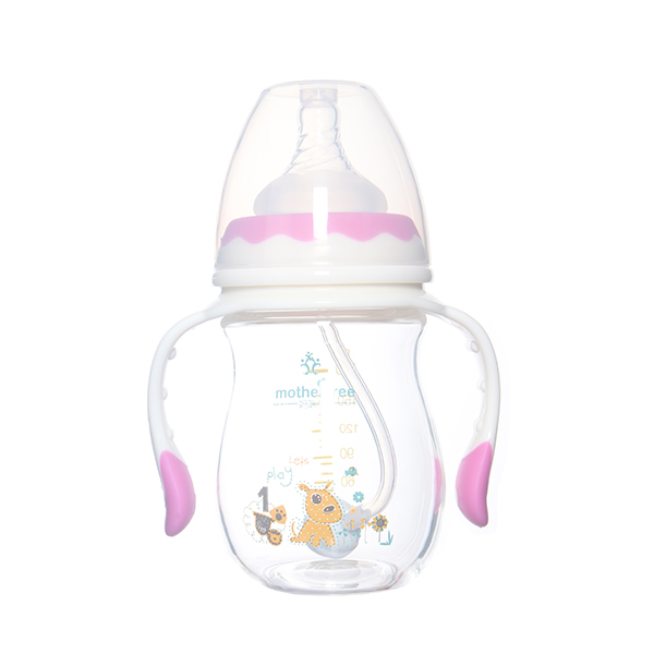 媽咪樹寬口高硼硅玻璃奶瓶180ml