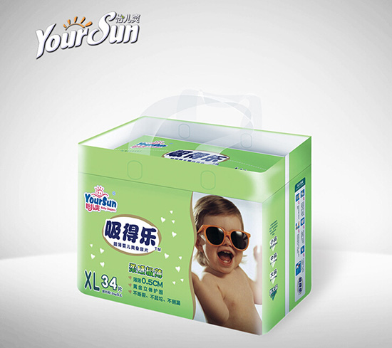 怡兒爽吸得樂(lè)超薄爽身嬰兒紙尿片XL34片