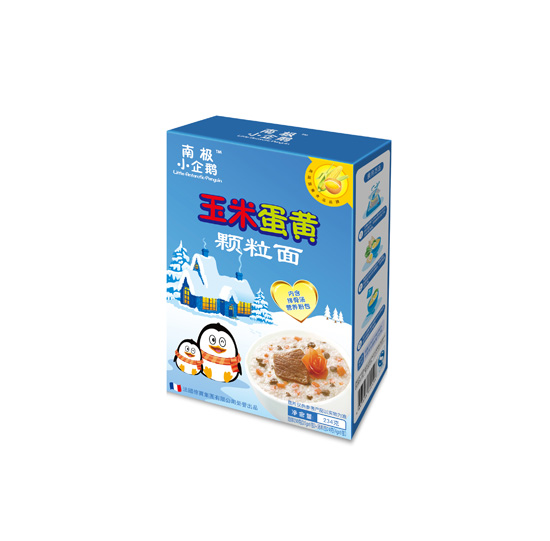 南極小企鵝玉米蛋黃顆粒面