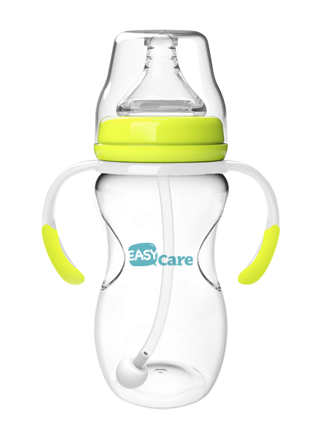 伊斯卡爾240mlPP自動(dòng)寬口徑奶瓶(黃)