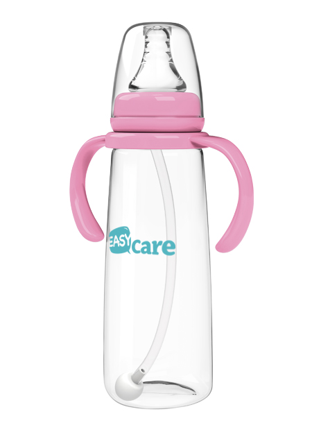 伊斯卡爾240mlPP自動(dòng)標(biāo)準(zhǔn)口徑奶瓶(紅)