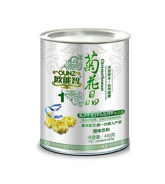 歐能智聽(tīng)裝奶伴侶鈣加鋅菊花晶