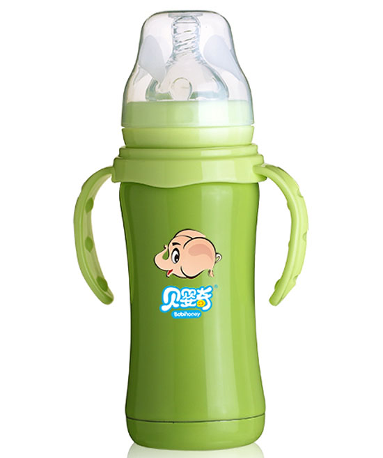貝嬰奇180ML寬口不銹鋼內(nèi)膽保溫奶瓶