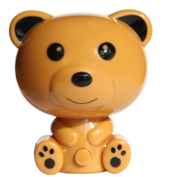 樂琪湯尼熊光控驅蚊夜燈棕色