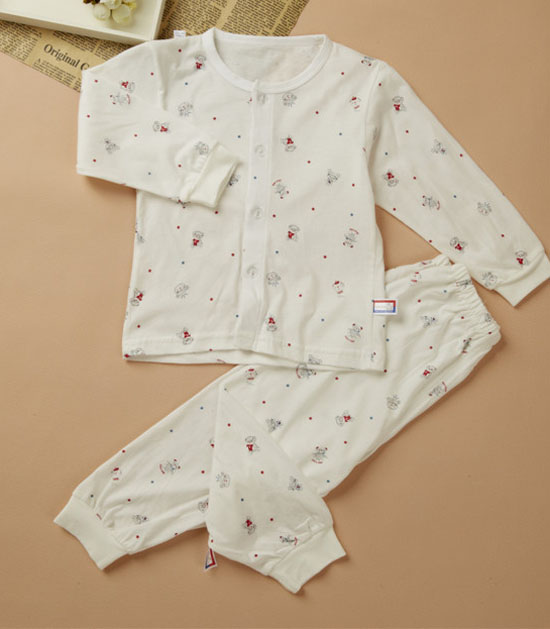 金色小魚(yú)精棉單面歡樂(lè)熊束口開(kāi)胸套