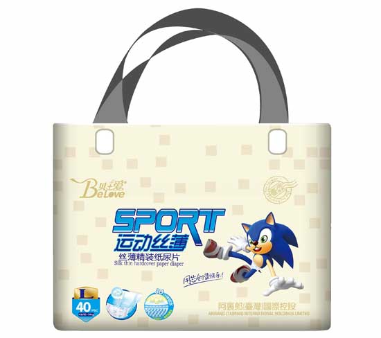 貝+愛運動絲薄紙尿片L-40片