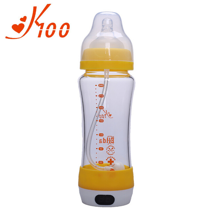K100智能測溫奶瓶黃色