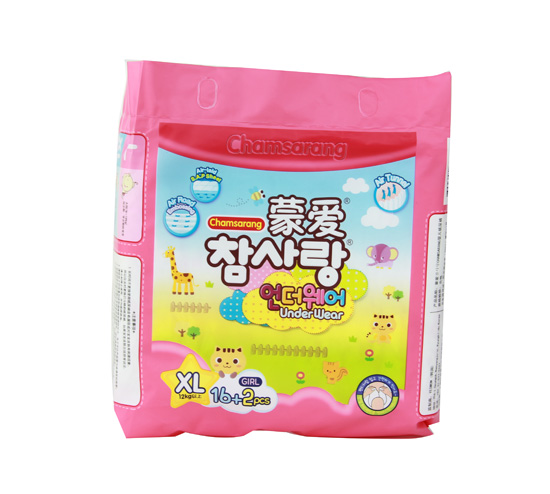 蒙愛(ài)拉拉褲XL16+2女寶寶