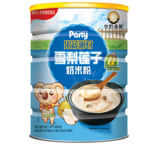 牧野漁趣雪梨蓮子奶米粉聽(tīng)裝