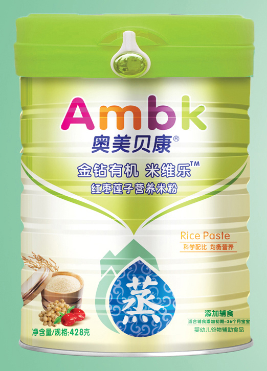 奧美貝康428克紅棗蓮子營養(yǎng)蒸米粉