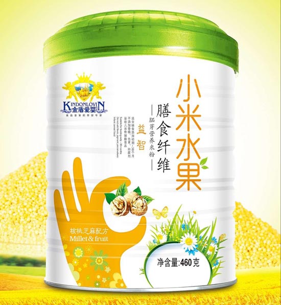 金盾愛嬰核桃芝麻配方小米水果