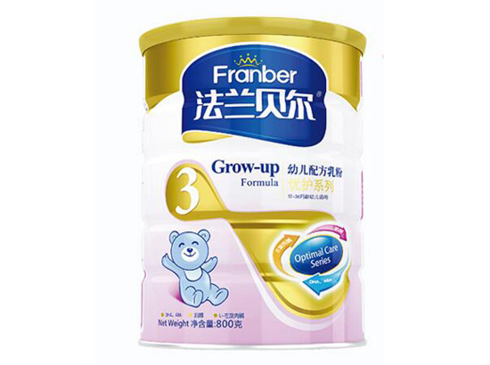 法蘭貝爾優(yōu)護(hù)嬰幼兒配方奶粉三段800g聽裝