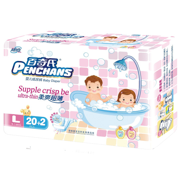 百奇氏柔爽超薄尿片褲L22