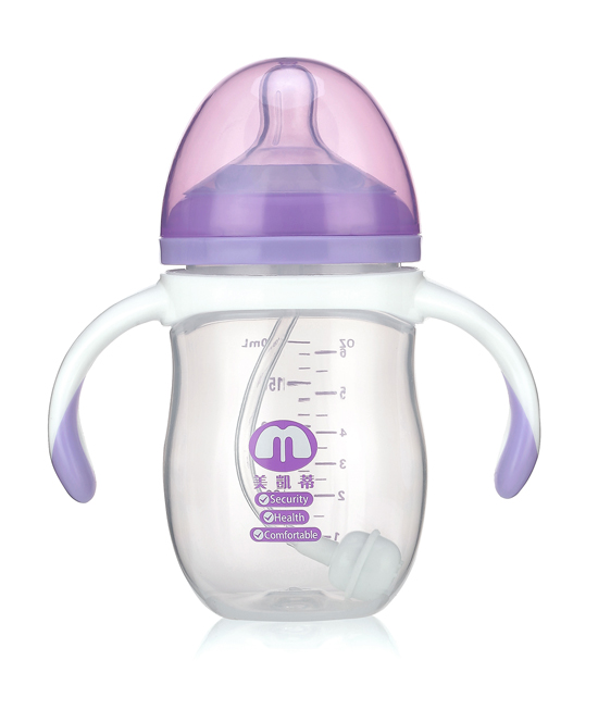 美凱蒂PP奶瓶180ML紫色
