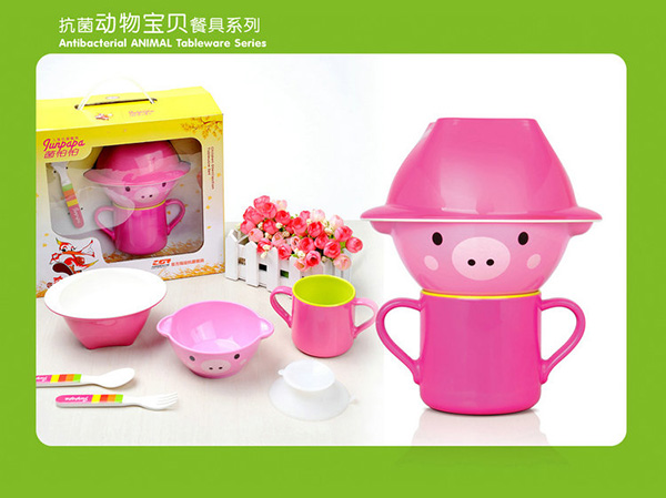 菌怕怕動(dòng)物套裝系列-小豬