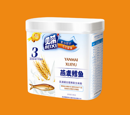 貝希乳清蛋白營(yíng)養(yǎng)米粉桶裝-燕麥鱈魚配方